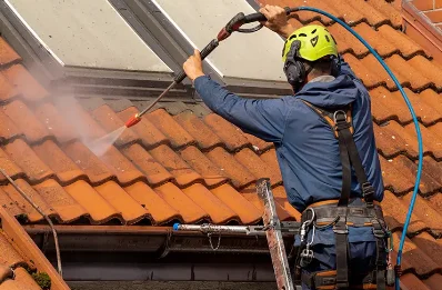 Démoussage et hydrofuge de toiture à Ablon